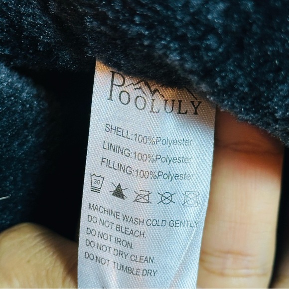 Pooluly Womens Ski Warm Winter Waterproof Windbreaker Hooded Snowboarding Jacket - Picture 10 of 12